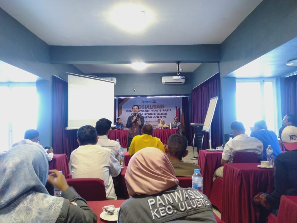 Bawaslu Bantaeng Gelar Sosialisasi Pengawasan Partisipatif, Ajak Stakeholder dan Parpol Awasi Pemilu