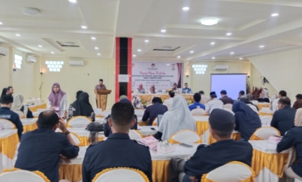 KPU Barru Gelar Rapat Pleno Daftar Pemilih Tetap