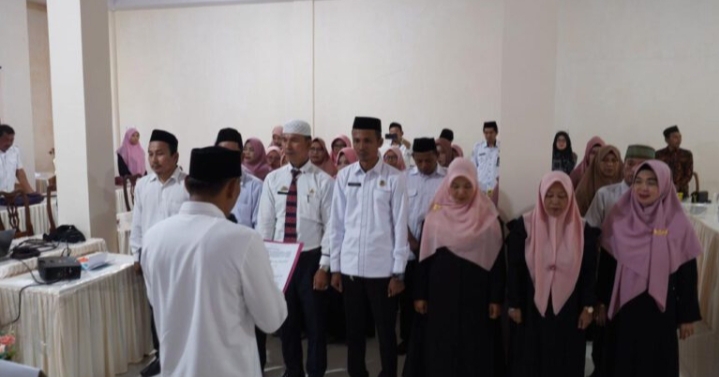 Kakan Kemenag Barru Lantik Fahmid, S.Pdi Sebagai Ketua MGMP PAI SMP Kab. Barru.