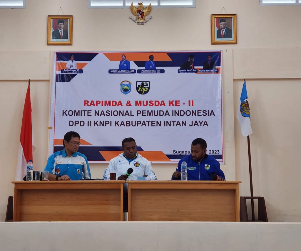 DPD KNPI Provinsi Papua Tengah Hadiri Pelaksanaan Rapimda dan Musda KNPI Kabupaten Intan Jaya