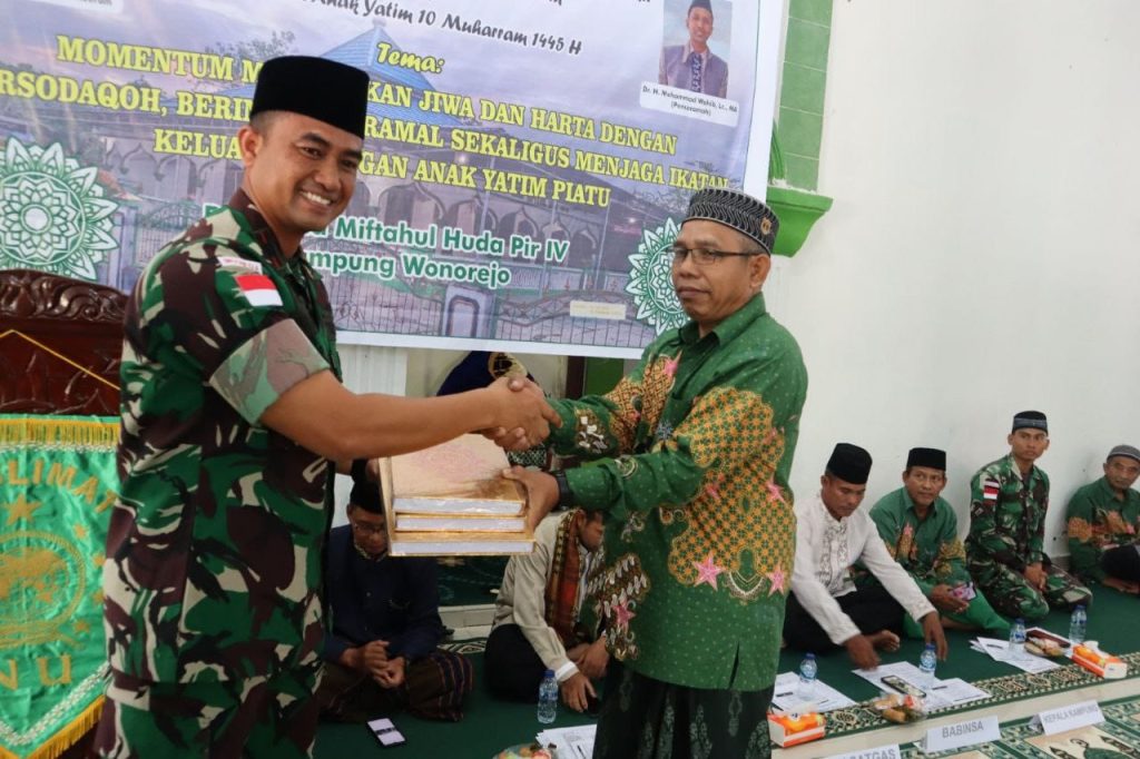 Dansatgas Yonif 122 TS Hadiri Pengajian Muslimat Nahdatul Ulama