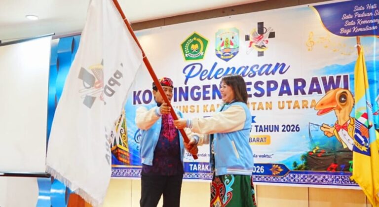 Menuju Panggung Nasional, Gubernur Kaltara Melepas Duta Suara Terbaik ke Papua Barat