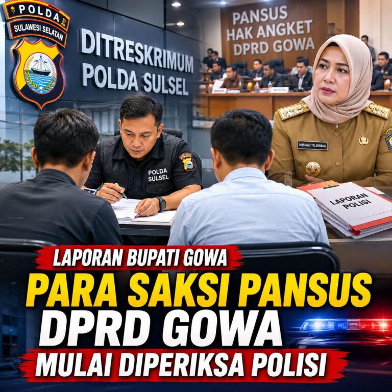 Ditreskrimum Polda Sulsel Mulai Periksa Saksi, Laporan Bupati Gowa
