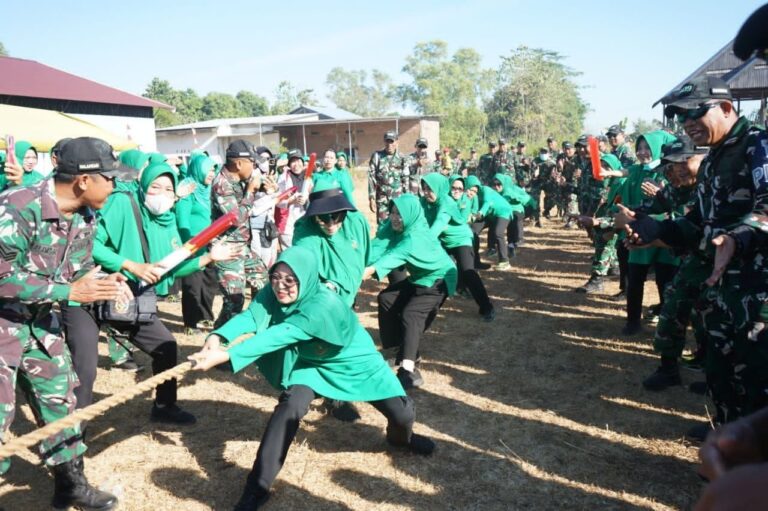 Kodim 1409/Gowa Semarakkan HUT Ke-81 RI dengan Pesta Rakyat dan Lomba Tradisional