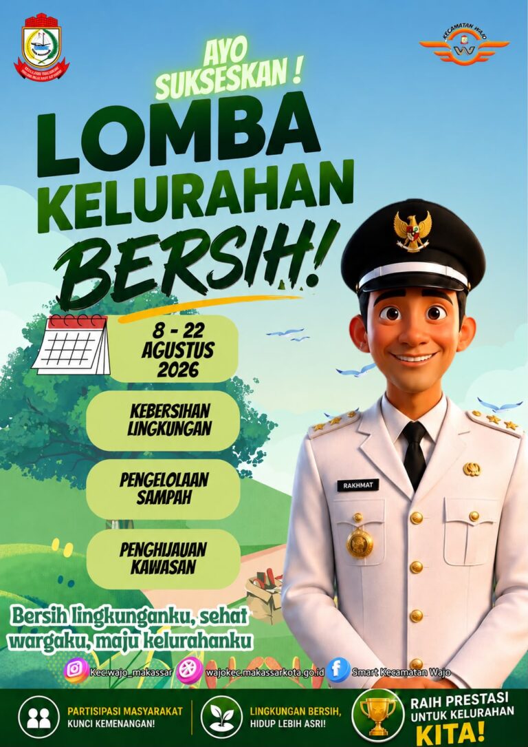 Kecamatan Wajo Gandeng Akademisi Gelar Lomba Kelurahan Bersih Dukung Program Wali Kota Makassar