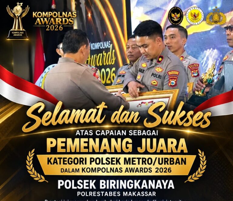 Polsek Biringkanaya Raih Kompolnas Awards 2026