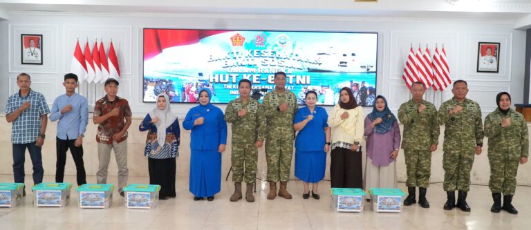 Kodaeral VI Gelar Baksos dan Bakkes Sambut HUT Ke-81 TNI
