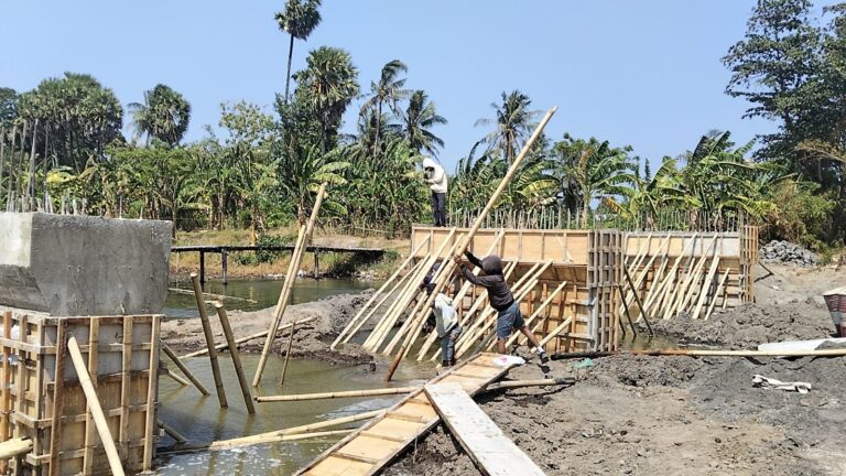 Progres Jembatan Beton Tahap VI Salajangki Gowa Capai 34 Persen