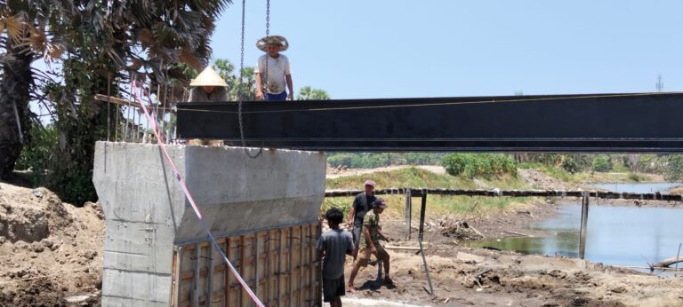 Progres Jembatan Jatia Gowa Capai 37,10 Persen