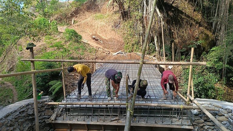 Progres 67 Persen, Jembatan Ere Pucca Gowa Terus Dikebut