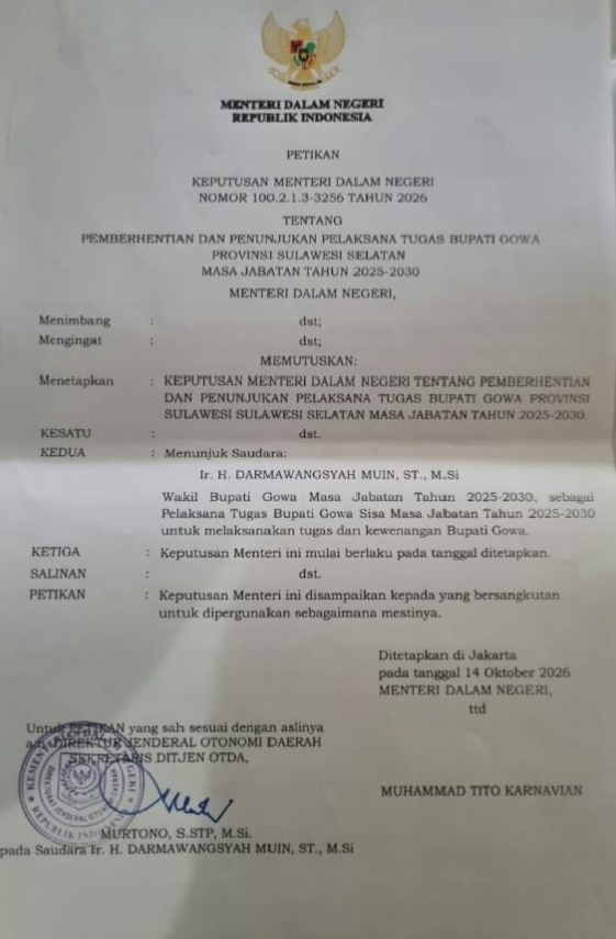 Babak Baru Politik Gowa, Husniah Lengser, Darmawangsyah Melanjutkan