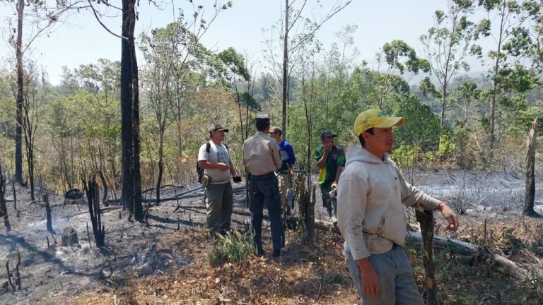 Gerak Cepat Babinsa dan Warga Padamkan Kebakaran Lahan di Pattapang Gowa