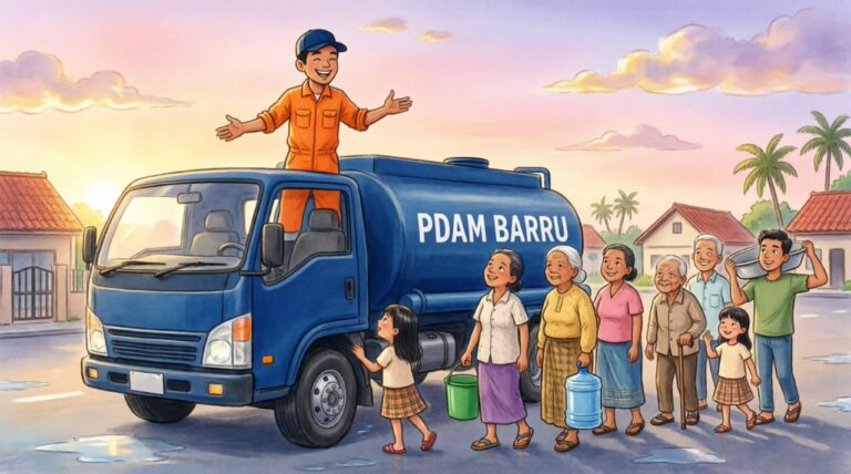 Satu Tangki di Tengah Krisis Air Barru, Ribuan Pelanggan Bertaruh pada Setiap Tetes